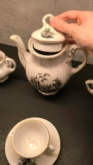 Juego café La Cartuja Pickman porcelana