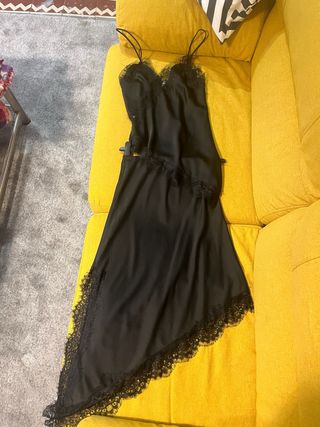 Conjunto falda y top negro encaje