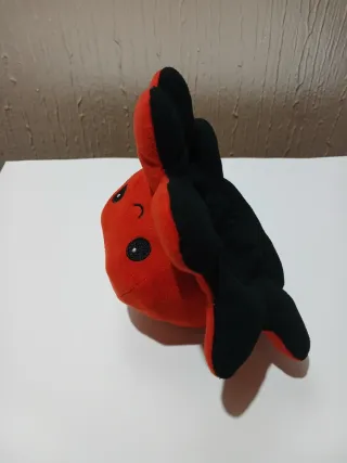 Peluche Pulpo Reversible Rojo y Negro 9cm