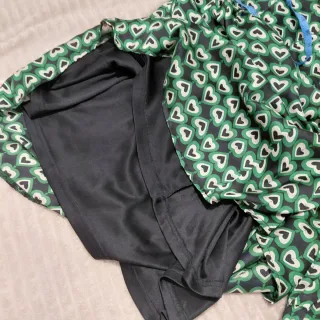 Vestido Minueto Talla XL Corazones Verde