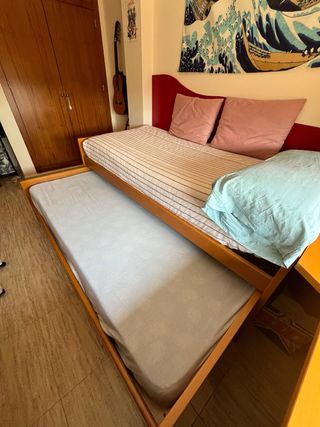 Cama nido con cajones y 2 colchones