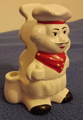 Vinagrera Cerámica Vintage Doradas + servilleteros