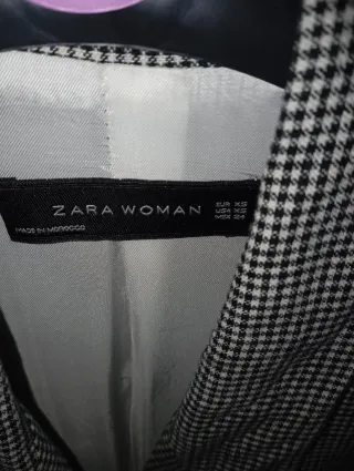 Blazer cuadros Zara Mujer Talla XS