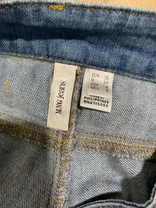 Shorts vaqueros Mango talla 36