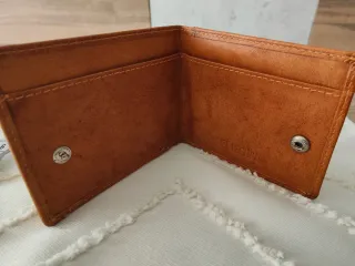 Monedero/Billetero Piel Marrón nuevo.