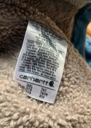 Carhartt Denim Trucker Sherpa Jacket 3xl