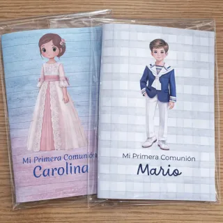 Libretas artesanales Primera Comunión
