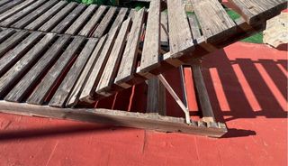 2 Amache in legno massello di teck