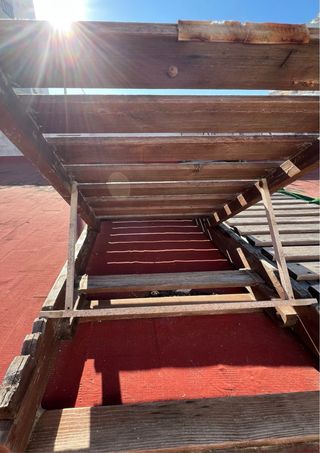 2 Amache in legno massello di teck