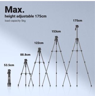 Trípode Cámara con Soporte para Teléfono Móvil