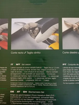 Set 3 Tijeras Cortachapas Parkside profesional