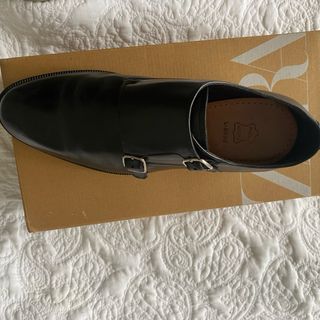 Mocasines Doble Hebilla Negro Talla 39