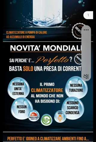 Climatizzatore portatile Perfetto