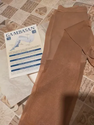 Collant Gambasan 70 mmHg Beige TG 5a