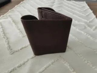 Monedero/Billetero Piel Marrón Nuevo