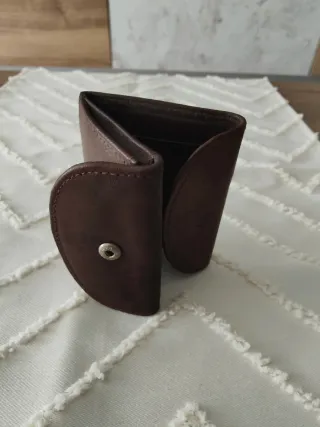 Monedero/Billetero Piel Marrón Nuevo