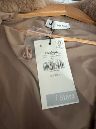 Chaquetón de pelo marrón