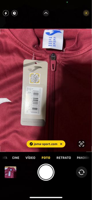 Chaqueta Deportiva Joma Cremallera Hombre XL