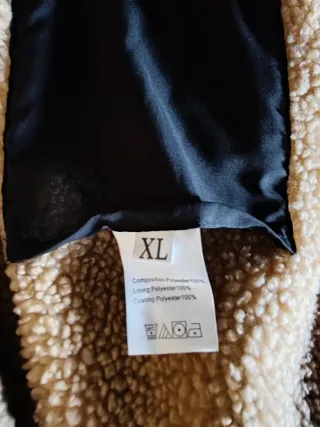 Abrigo acolchado mujer negro