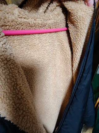 Abrigo acolchado mujer negro