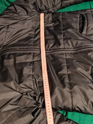 Abrigo acolchado mujer negro