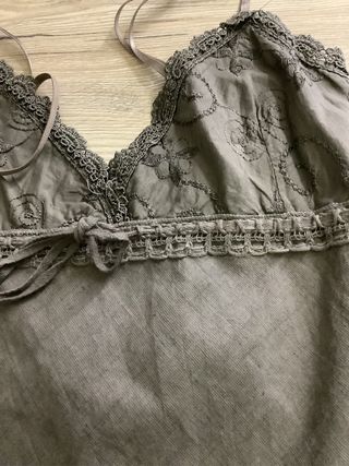 Vestito donna in puro lino verde oliva