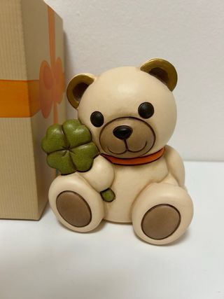 Salvadanaio Thun Orsetto con quadrifoglio