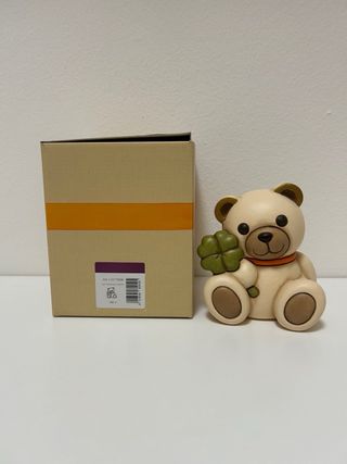 Salvadanaio Thun Orsetto con quadrifoglio