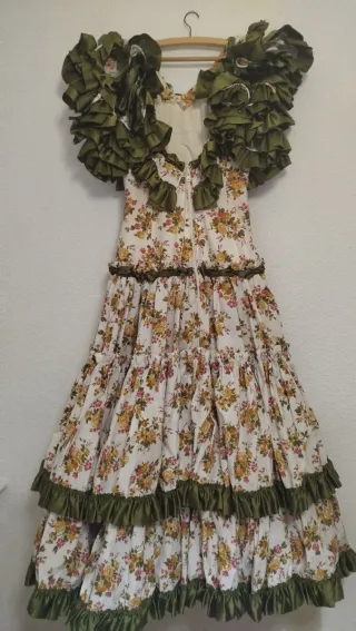 Vestido Flamenca Volantes Verde