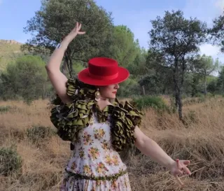 Vestido Flamenca Volantes Verde