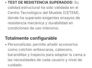Cama Articulada: Carro Elevador, colchón... nueva