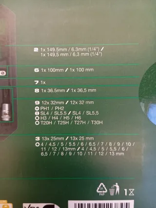 Parkside Set de Vasos 36 Piezas nievo