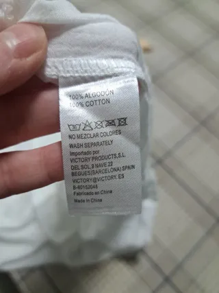 Blusa algodón blanca talla M