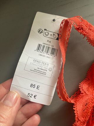 Sujetador Darjeeling naranja sin aros