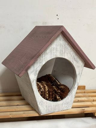 Casita madera atrezzo fotografía decoración