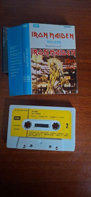 Casete Iron Maiden Killers Asesinos