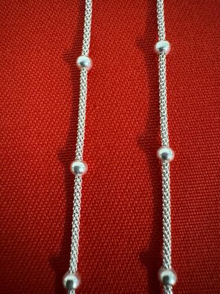 Cadena Plata 925 con Bolitas