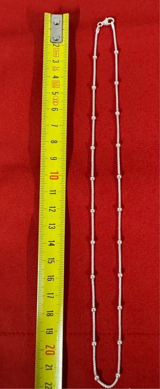Cadena Plata 925 con Bolitas