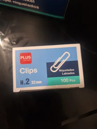 Clips Niquelados Nº 2 (32mm) - 24 Cajas