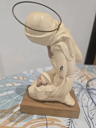 Figura Virgen con Niño Jesús vintage