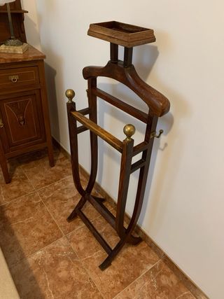 Galán de noche madera y metal