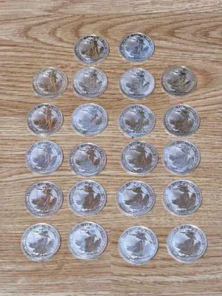 Monedas Plata Britannia 1 oz 2020