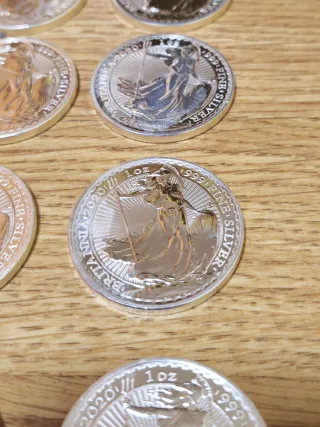 Monedas Plata Britannia 1 oz 2020