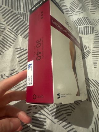 Medias Farmalastic Compresión Fuerte Beige