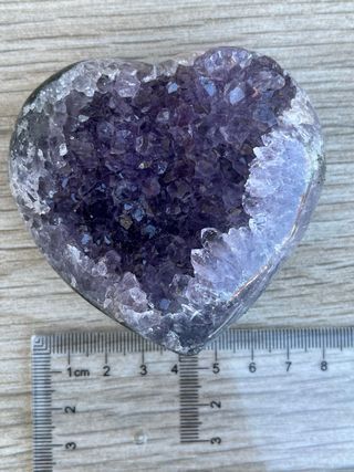 Corazón de Amatista morada