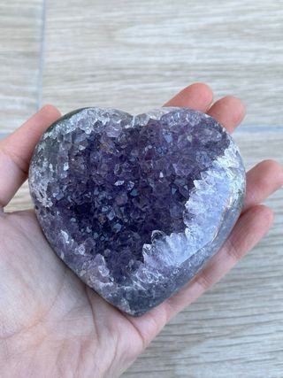 Corazón de Amatista morada