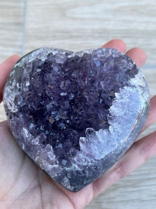 Corazón de Amatista morada