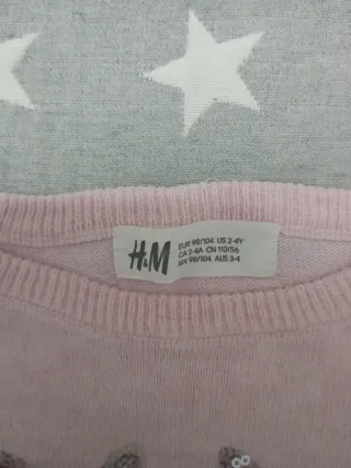 Jersey rosa H&M 2 años