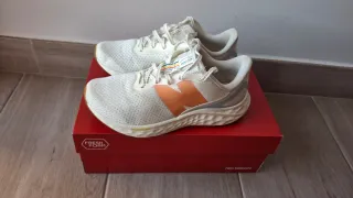 Zapatillas New Balance Mujer/Niña Blancas Naranja