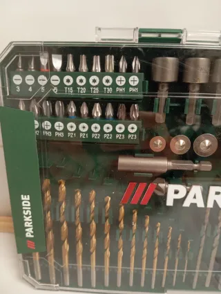 Set de Brocas y Puntas Parkside y vasos